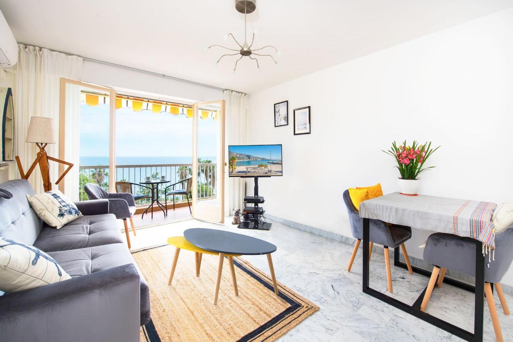Vina Del Mare, Vue Mer, Terrasse Menton Eksteriør bilde