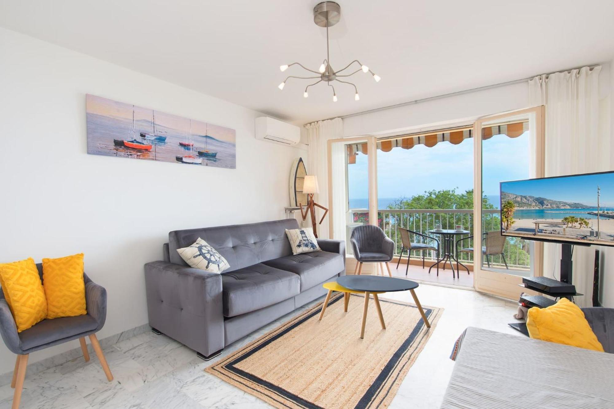 Vina Del Mare, Vue Mer, Terrasse Menton Eksteriør bilde